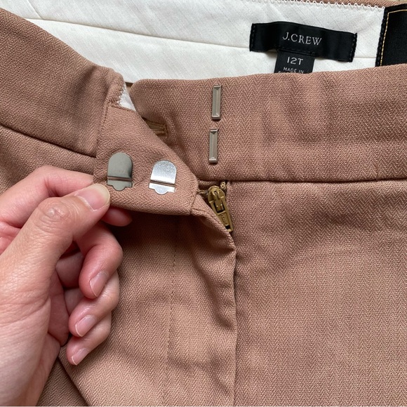 J. Crew Tall Willa Flare Full Length Trouser Pant Italian Wool Blend Size 12T - Picture 4 of 16